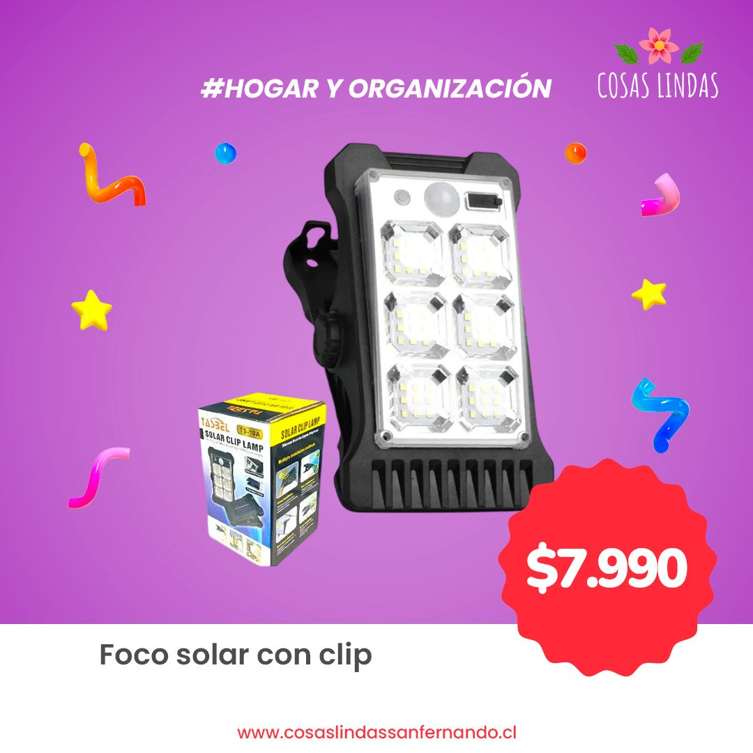 Foco Solar con Clip