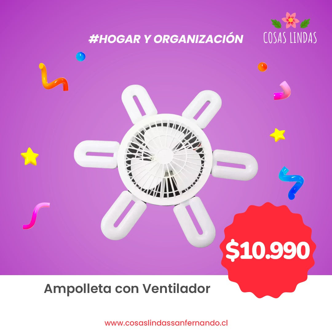 Ampolleta con Ventilador