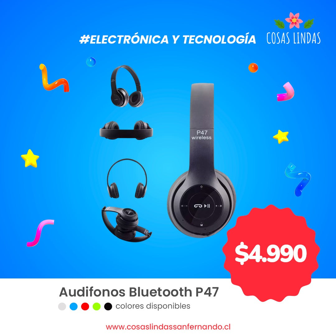 Audífonos con Bluetooth P47