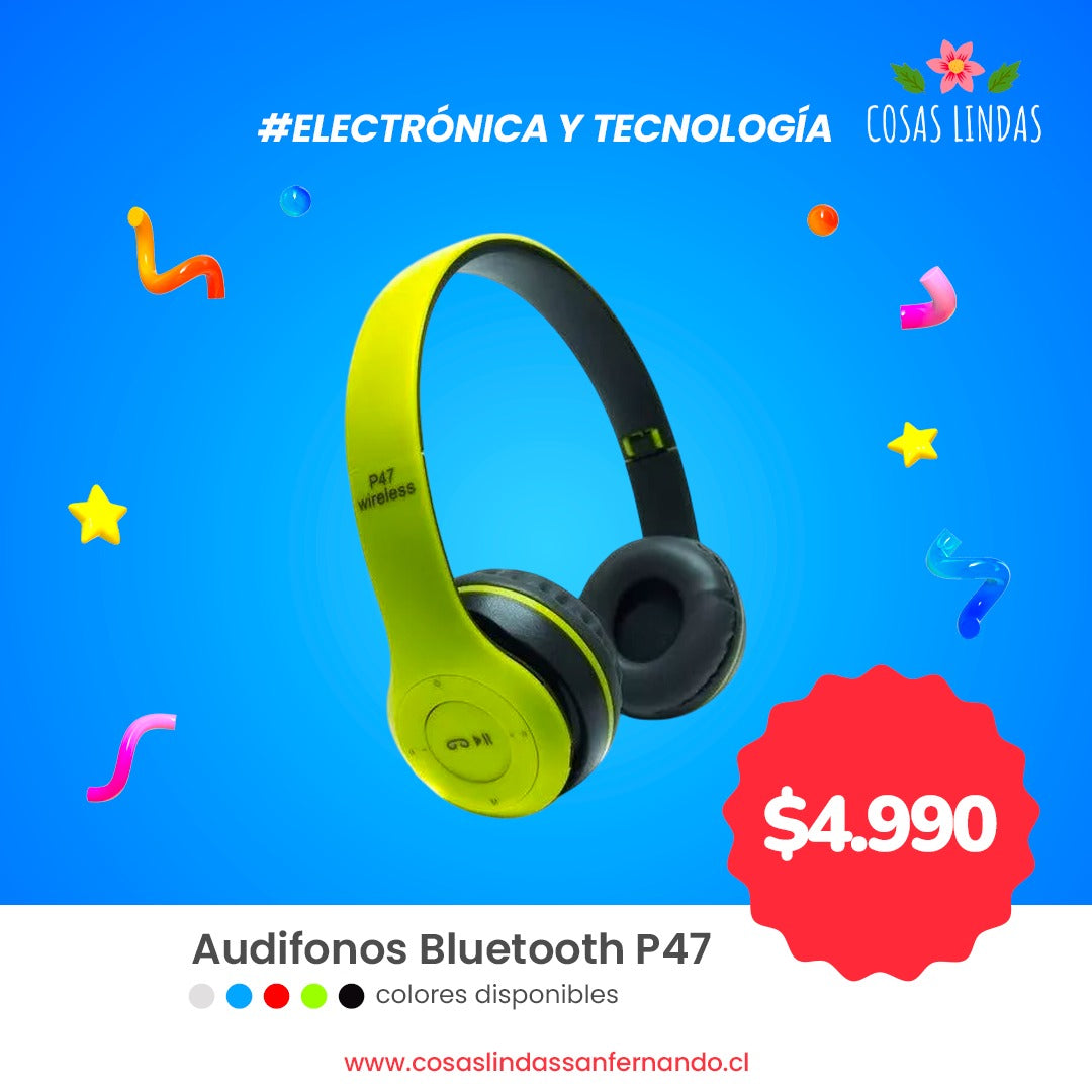 Audífonos con Bluetooth P47
