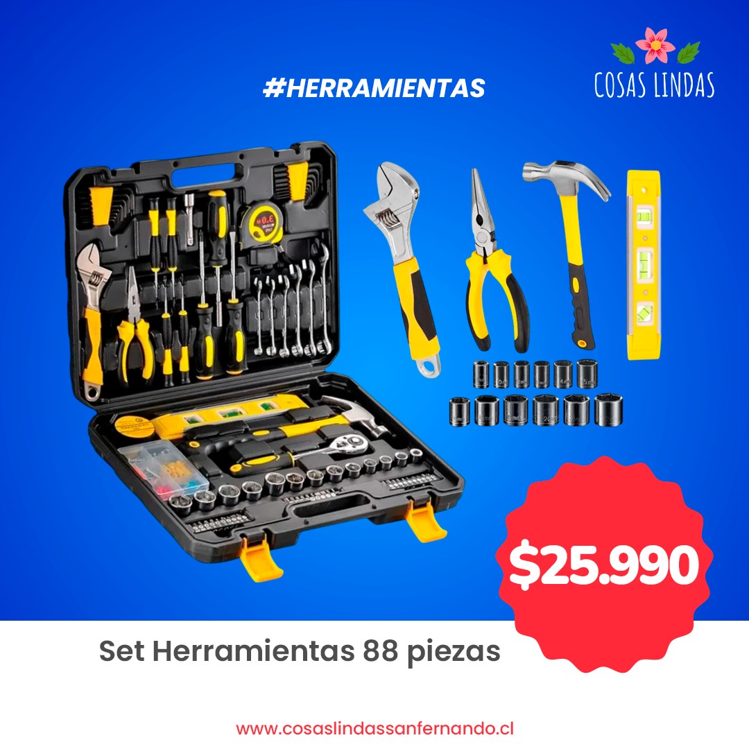 Set Herramientas 88 piezas