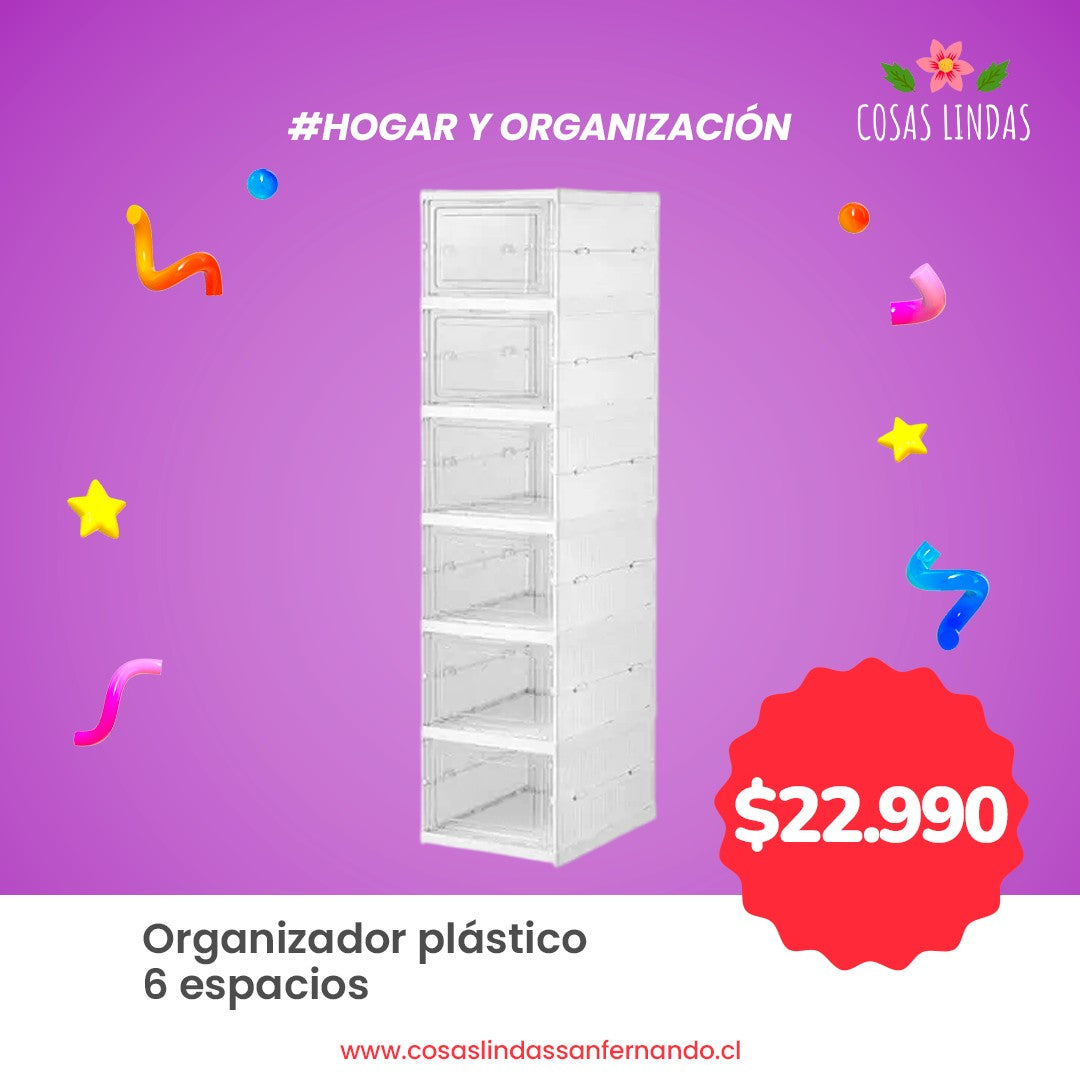 Organizador Plástico 6 espacios