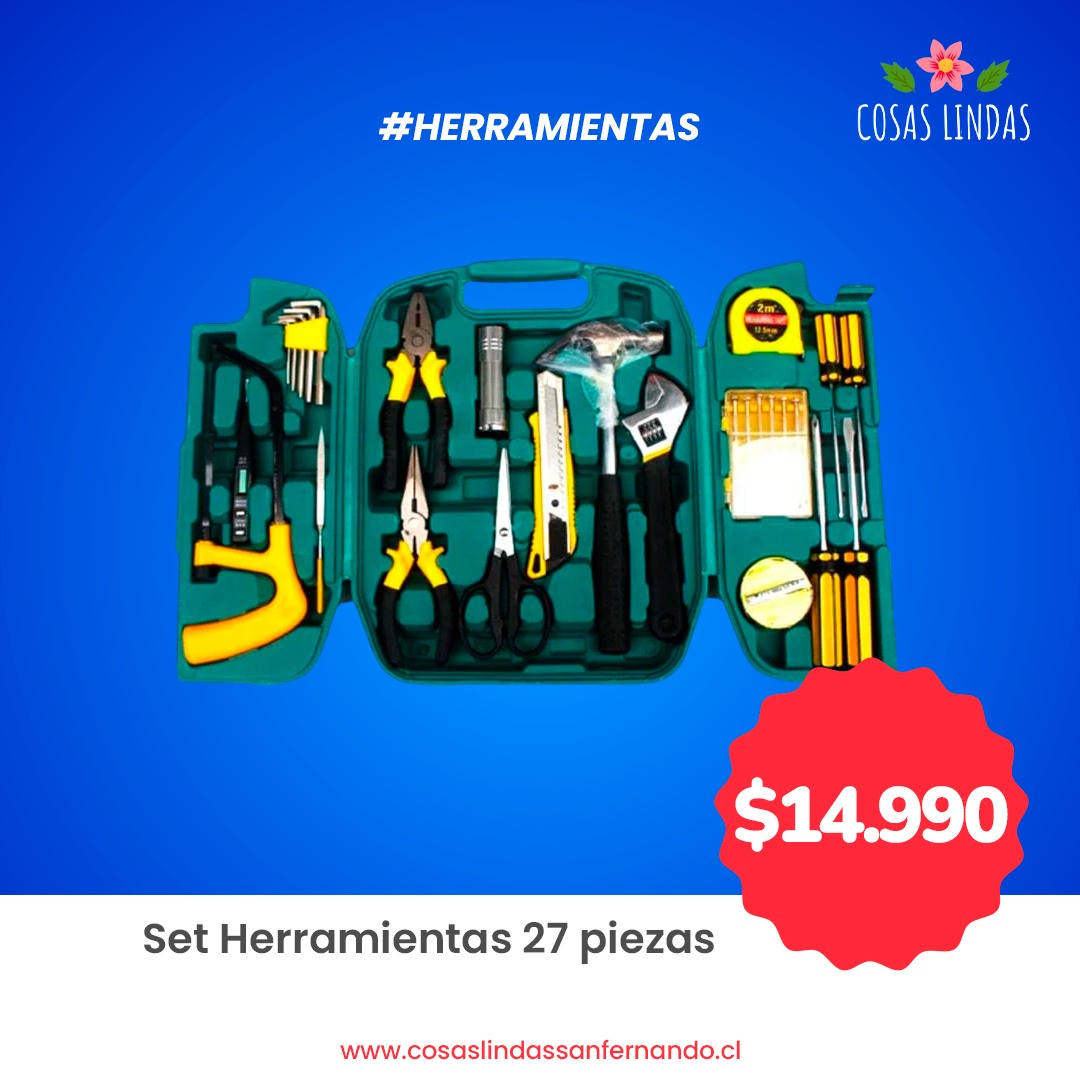 Set Herramientas 27 piezas