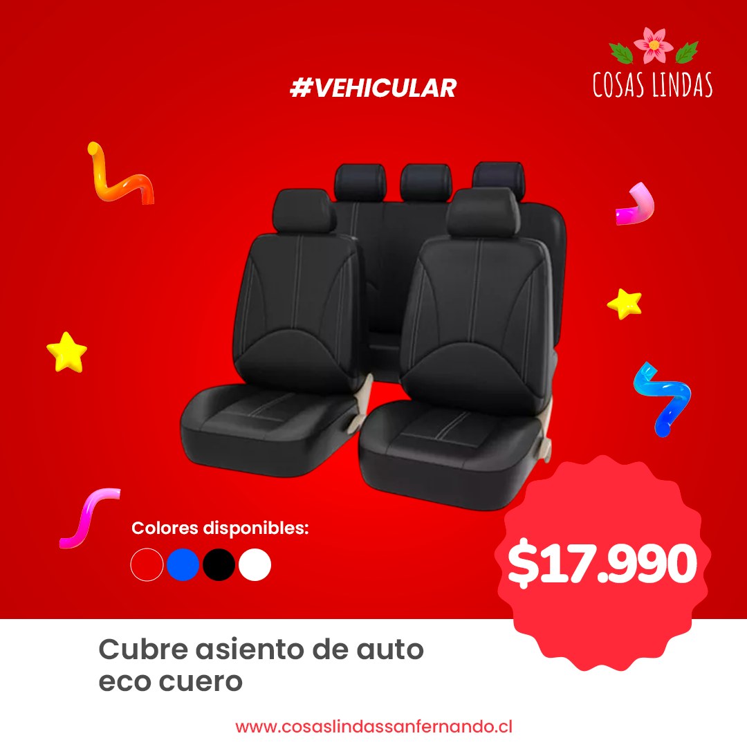 Funda Cubre Asiento Eco Cuero