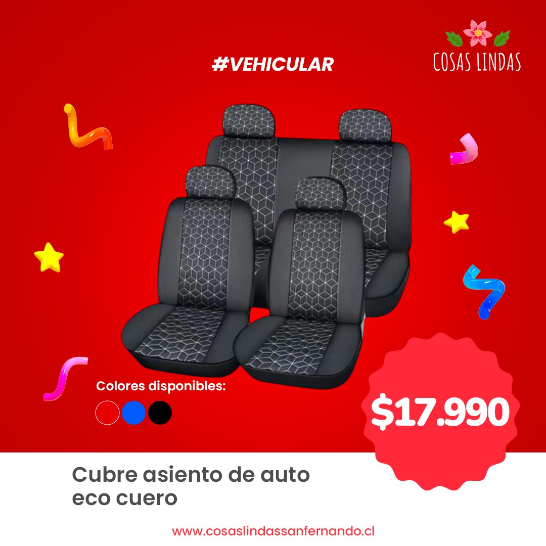Funda Cubre Asiento Eco Cuero