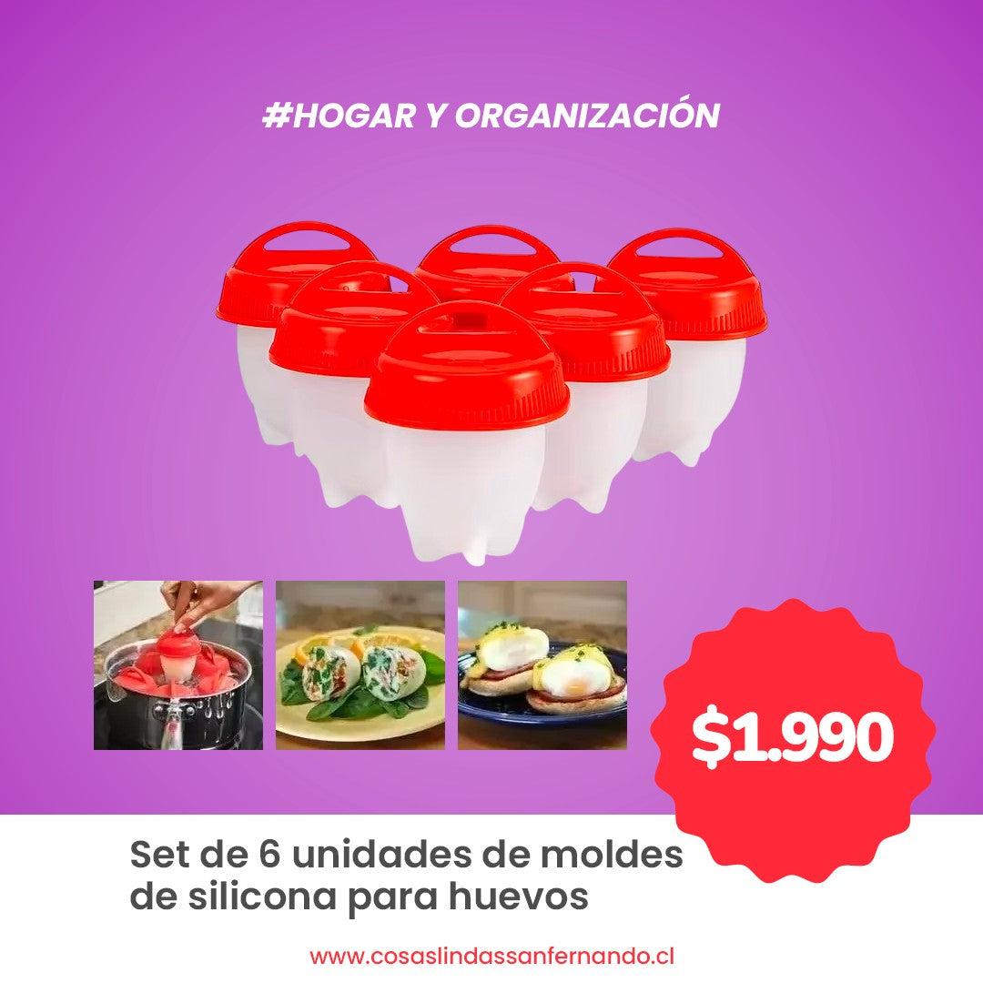 Moldes de Silicona para Huevos Set de 6 unidades