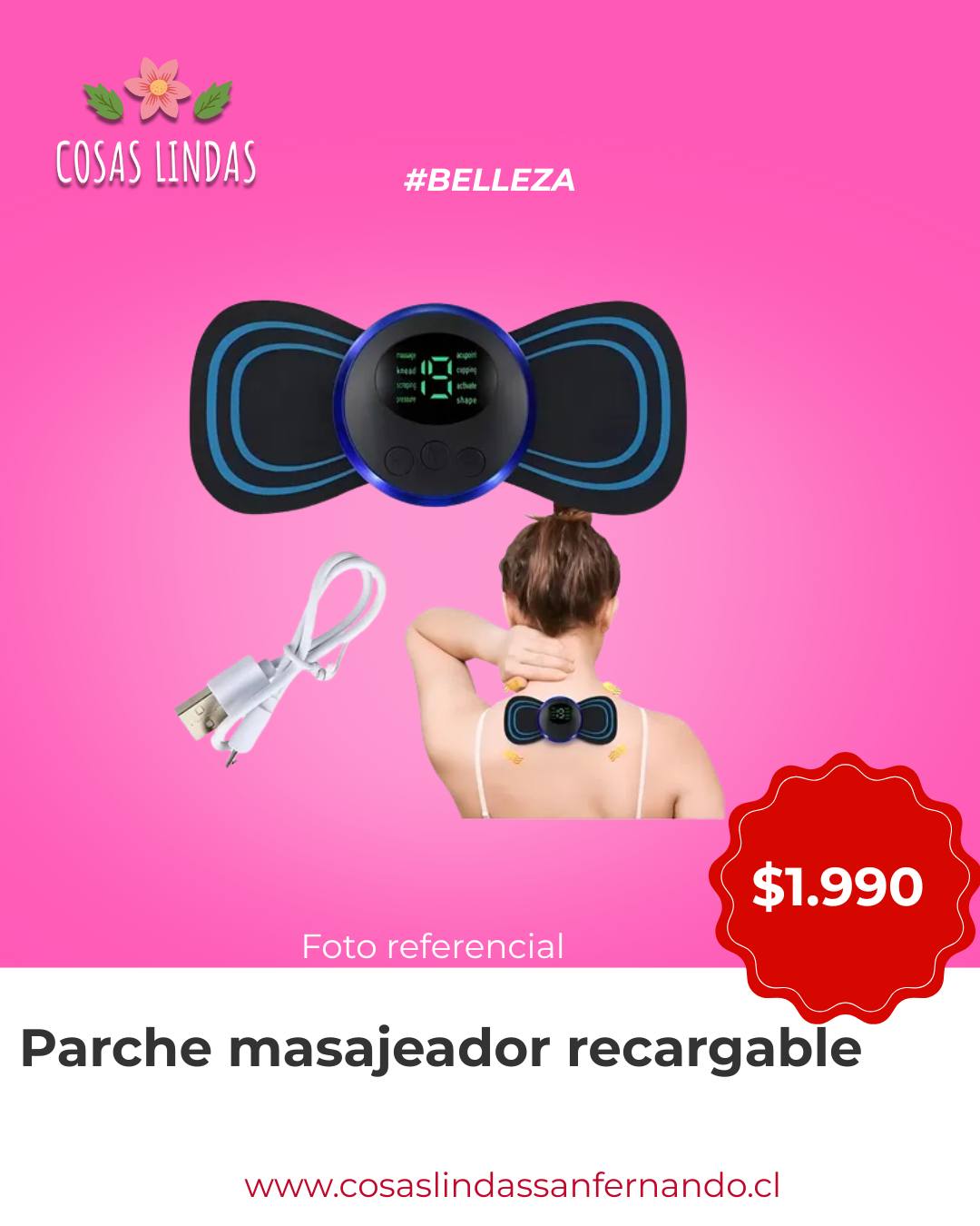 Parche Masajeador Recargable