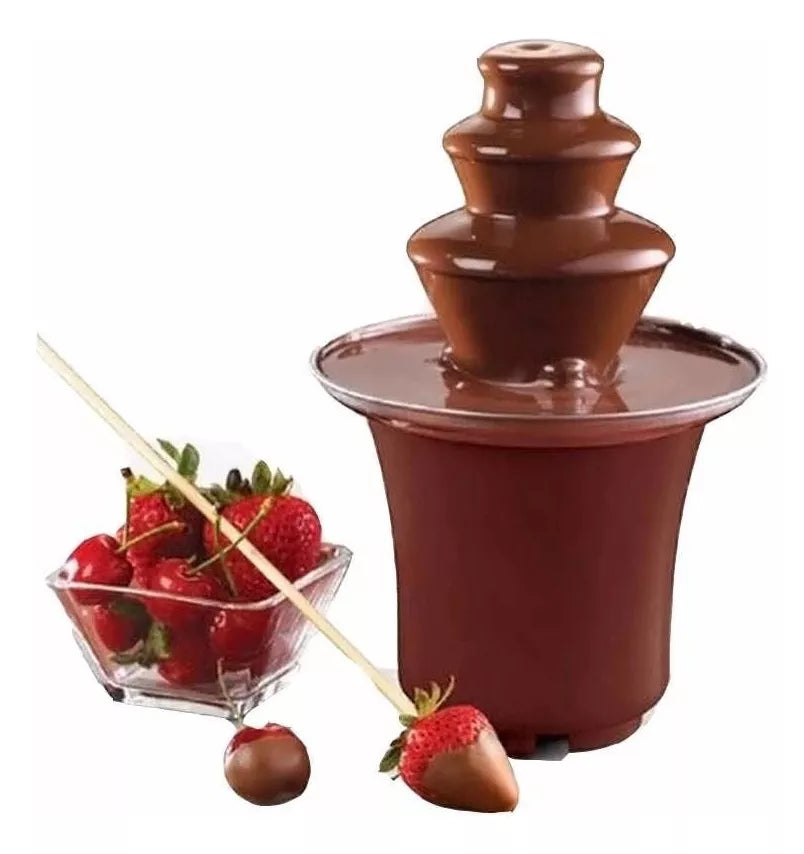 Cascada de Chocolate de 2 Niveles para Reuniones y Fiestas