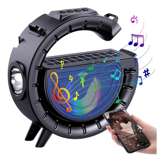 Lámpara Parlante G Negra