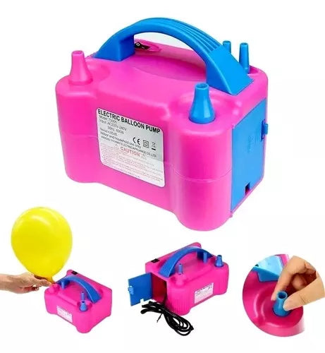 Inflador De Globos Eléctrico 2 Inyectores