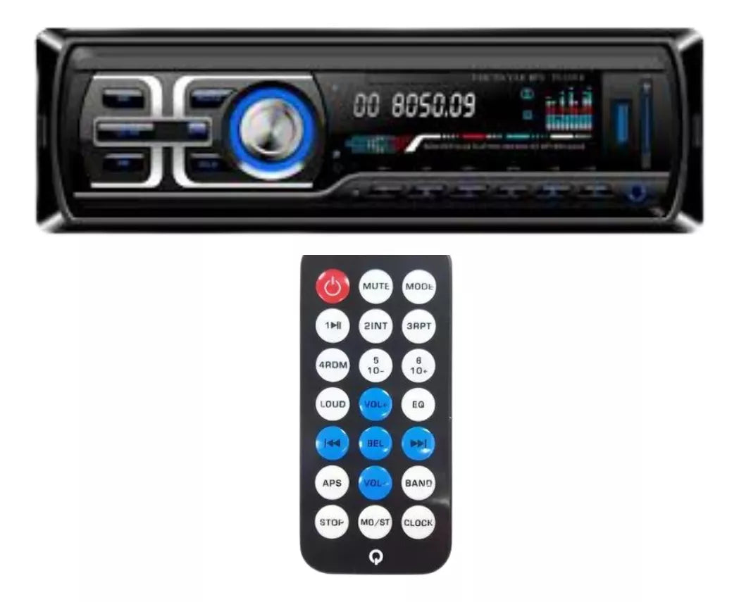 Radio de Auto Bluetooth con Doble USB y Control Remoto