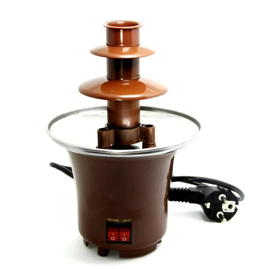 Cascada de Chocolate de 2 Niveles para Reuniones y Fiestas