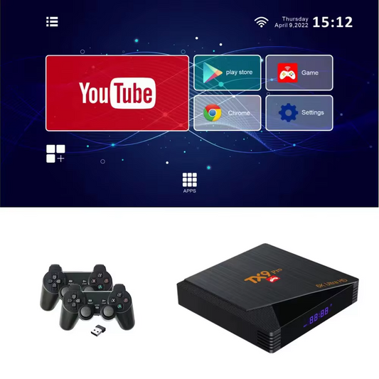TV BOX + Juegos + 2 Controles
