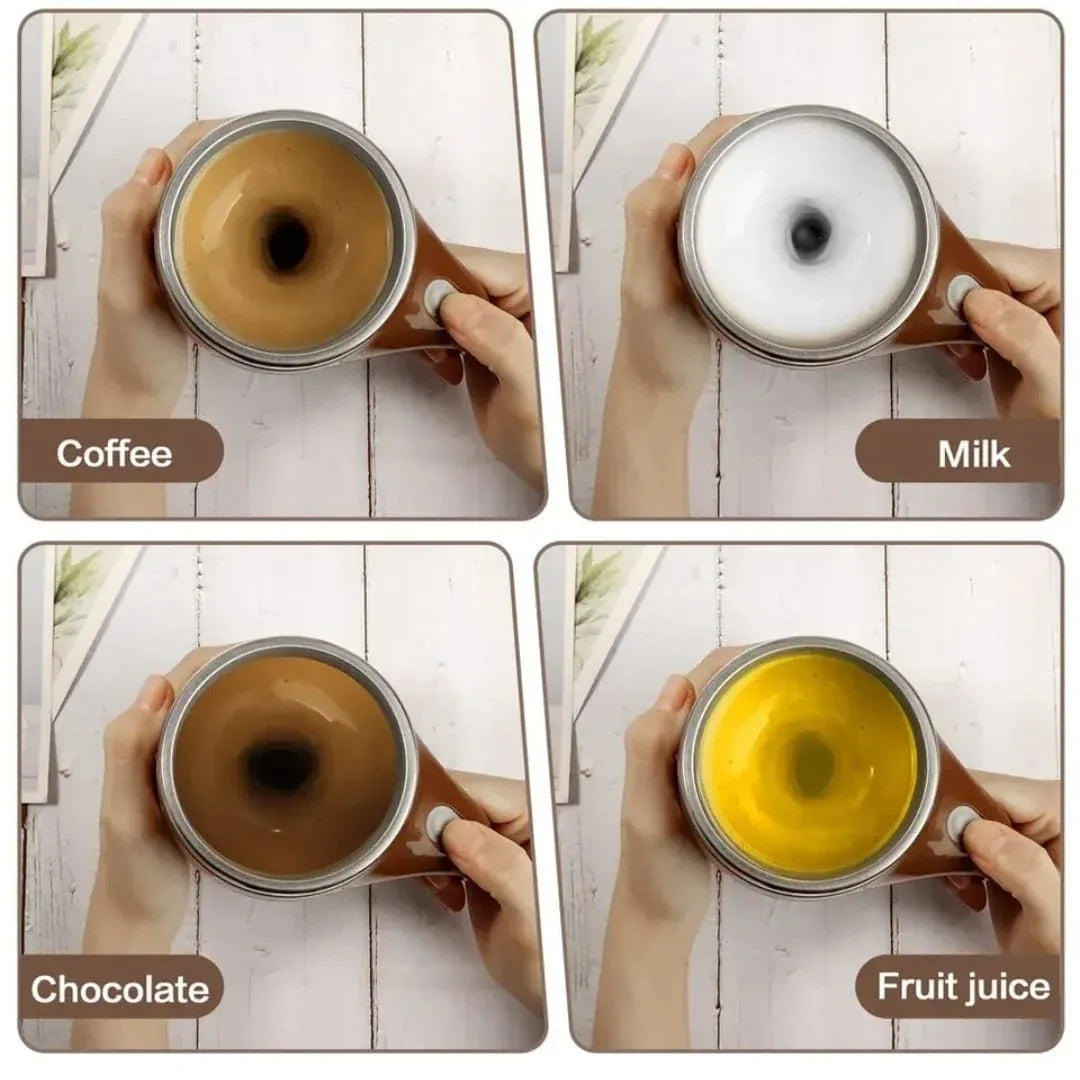 Taza Mezcladora Automática de Acero Inoxidable