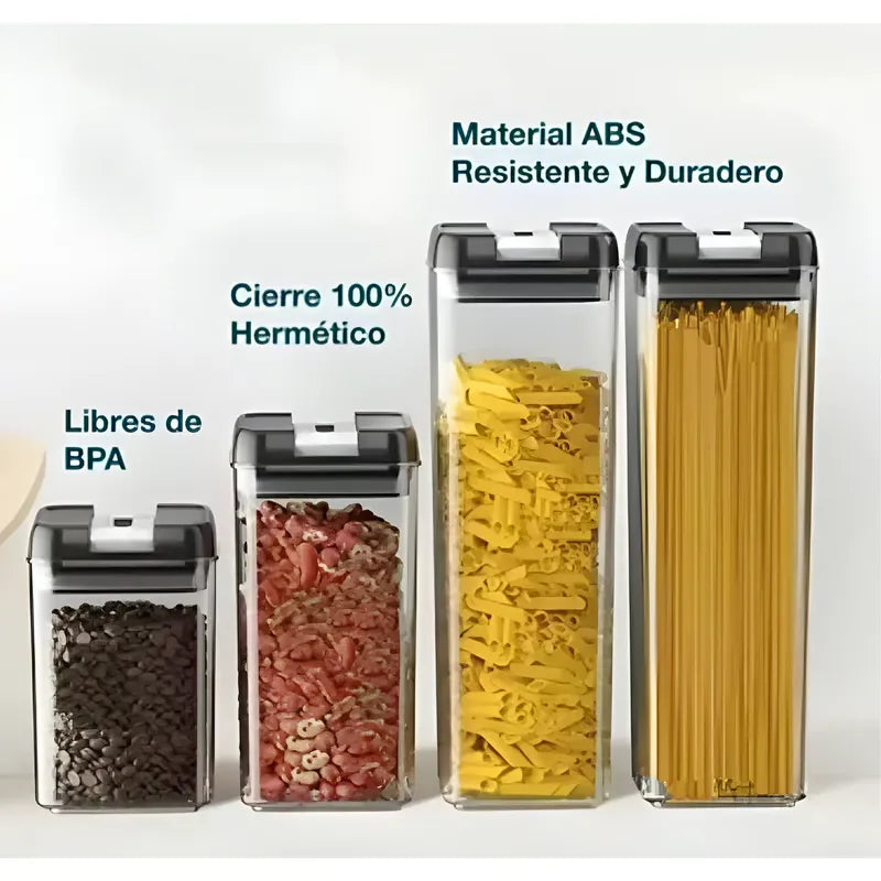 Set de 7 Contenedores Herméticos para Cocina