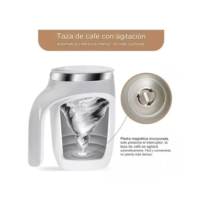 Taza Mezcladora Automática de Acero Inoxidable