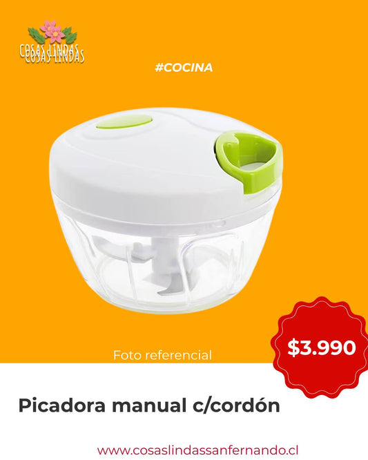 Picadora Manual con Cordón