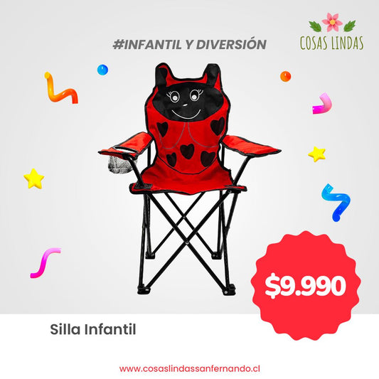 Silla Infantil Plegable Rojo