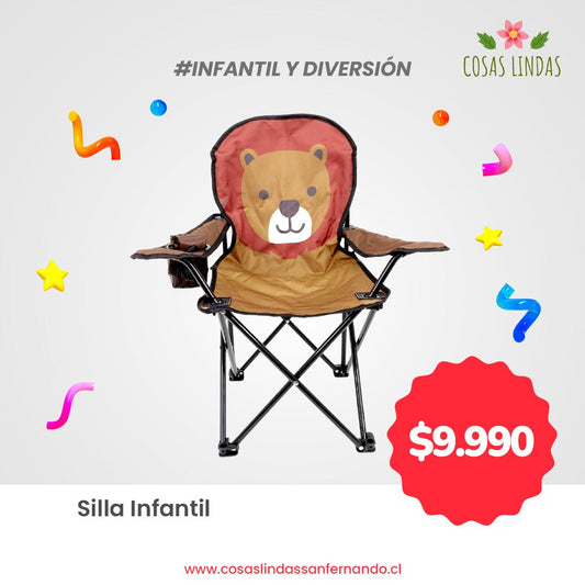 Silla Infantil Plegable Café Osito