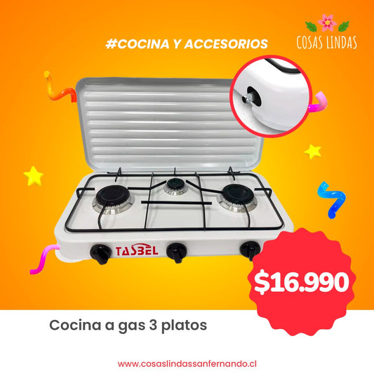 Cocina a Gas 3 Platos