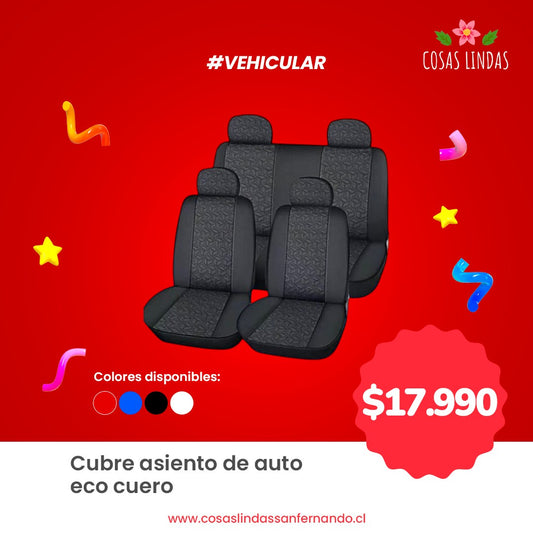 Funda Cubre Asiento Eco Cuero