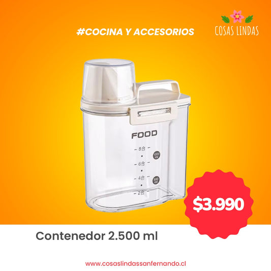 Contenedor 2.5 litros