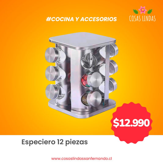 Especiero 12 piezas