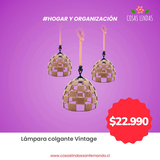 Lámpara Colgante Vintage