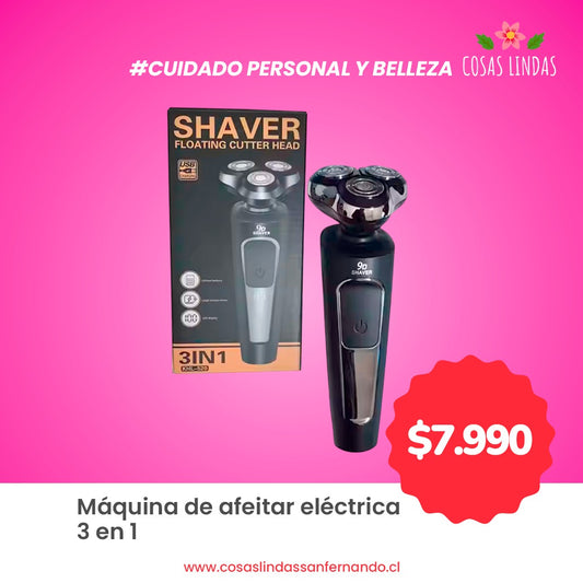 Máquina de Afeitar Eléctrica 3 en 1