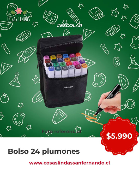 Bolso 24 Plumones