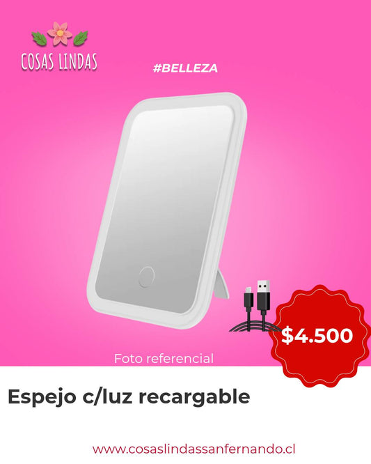 Espejo con Luz Led Recargable