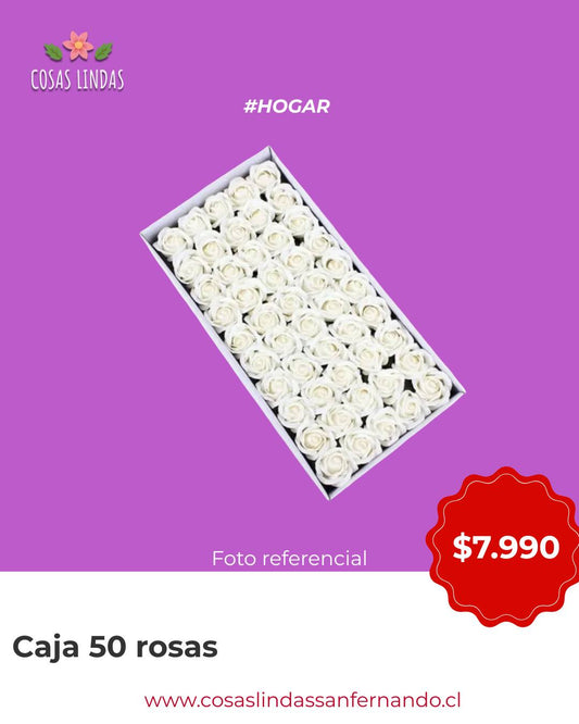 Caja Rosas con Pétalos de Jabón