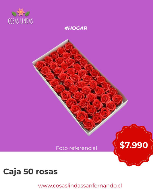 Caja Rosas con Pétalos de Jabón