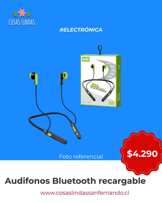 Audífono Bluetooth Recargable