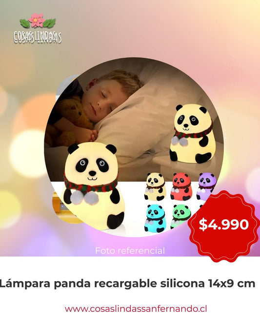 Lámpara Silicona Panda Recargable