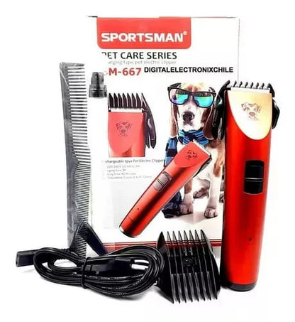 Máquina cortapelos para mascotas Sportsman: cuidado profesional en casa