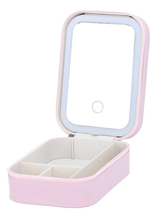 Estuche Cosmético con Espejo LED
