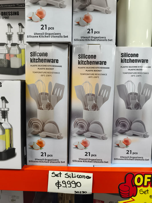 Set Utensilios Silicona