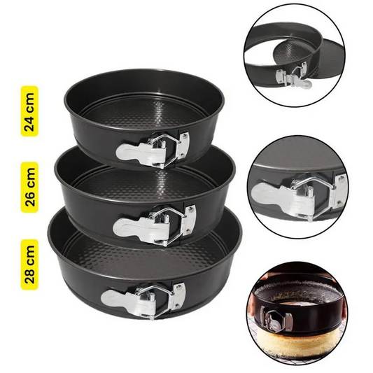 Set de 3 Moldes de Queque